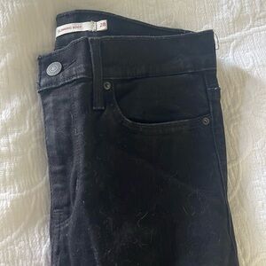 Black Levi Slimming Boot cut jeans